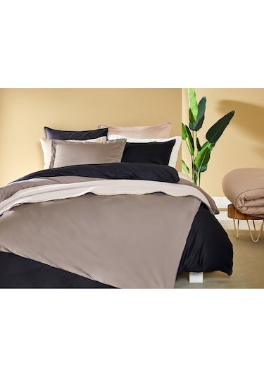 Linens Mıx&Match Saten Tek Kişilik Nevresim Kılıfı Siyah