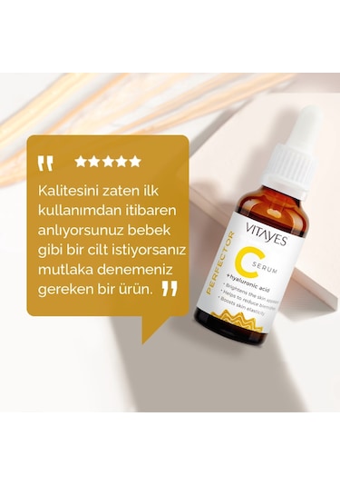 Vitayes Vitamin C + Hyaluronik Asit Serum 2 x 30 ML