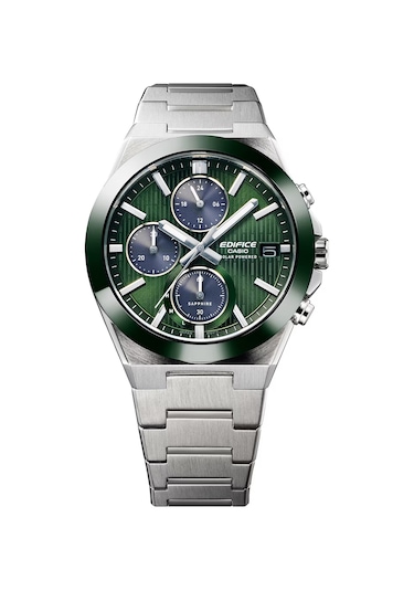 Casio Efs-s650d-3adf Güneş li Kronograf Erkek Kol Saati Metalik Gri