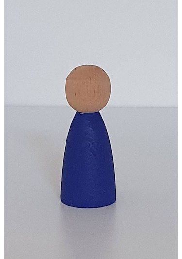 Waldorf Montessori Peg Bebek Mini İnsancık Boyalı 10'lu Set Do...