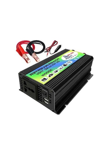 Besthome1 110v 300w Düzeltilmiş Sinüs Dalga Invertör, Taşınabilir Hafif, Kamp Seyahat İçin İdeal