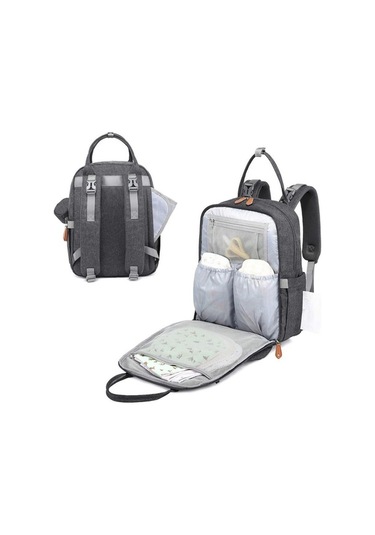 Jzcat- Gq Bebek Alt Değiştirme Çantası Sırt Çantası, Anne Ve Siyah