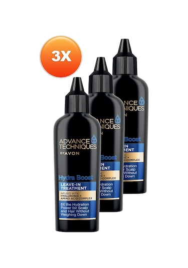 Avon Advance Techniques Hydra Boost Nemlendirici Durulanmayan Saç Bakım Kremi 3 x 50 ML