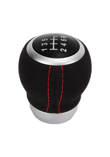 Reedark Subaru Araçları İçin 6 Vites Örgücü Kolu Kapağı - Deri Dokulu Ergonomik Tasarım - Pvc+abs Malzeme - Siyah Kapağı