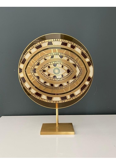 Decorıum Ayaklı Göz Pano Krem 28 Cm