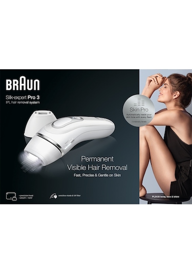 Braun Silk Expert Pro 3 PL3133 2 Başlıklı Yeni Nesil IPL + Seyahat Çantası