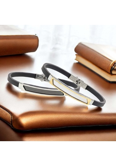 Fm İsim Yazılabilir Kişiselleştirilebilir Çelik Bileklik 3183scb028 Sarı