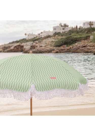 Flamingueo Caramel Plaj Ve Bahçe Şemsiyesi Yeşil Yeşil