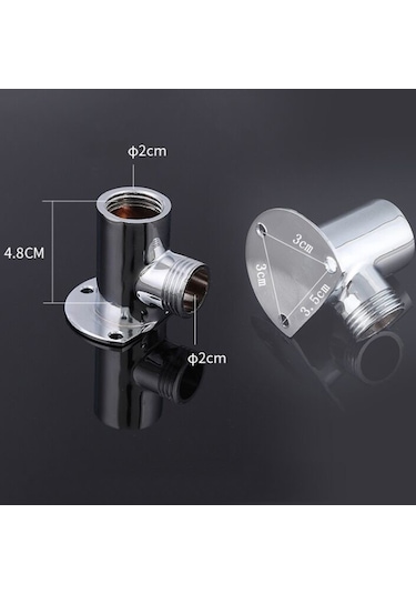 Taban Üst Sprey Çubuk Duş Tüpü Paslanmaz Çelik Duş Çıkış Borusu Dirsek, Boyut:20 Cm Diğer