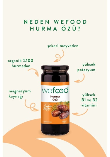 Wefood Hurma Özü 640 gr