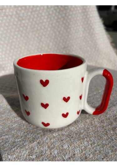 El Yapımı Seramik Kupa, Mug, Türk Kahvesi Bardağı