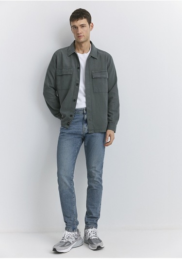 Mavi - Milan Mavi Black Puslu Mavi-gri Jean Pantolon 0081089344 Koyu Mavi