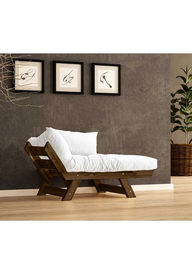 Woodesk Adalar Masif Ceviz-kırık Beyaz Renk Berjer Cpt8131-140 Kırık Beyaz