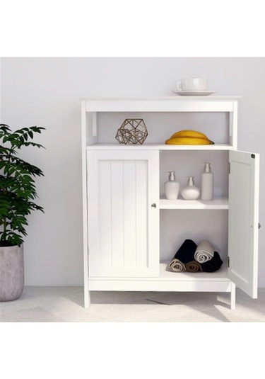 Ağaç Atölyesi - Radiance Ahşap Beyaz Dolap Beyaz