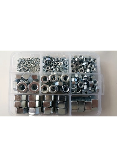 Ayaz Metrik Çelik Somun Seti 249 Parça Dın 934 Anahtar Başlı
