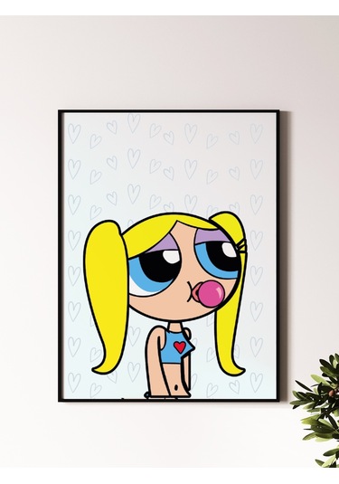 Powerpuff Girls Tasarımlı 24 33 Cm 350 Gr. Kuşe Kağıt Poster Pyt1