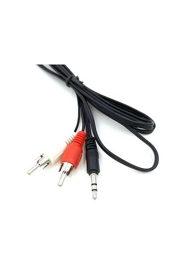 Speeduf 1.5 Metre Stereo Lale Kablo Ses Sistemi Kablosu Aux Rca