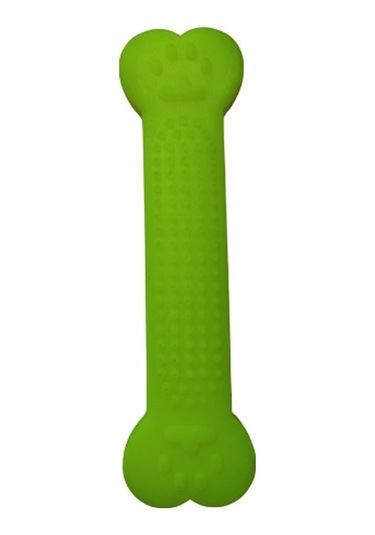 Plastik Kemik Dikenli Yassı Küçük 14 Cm Sarı