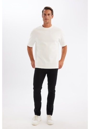 Defacto Chino Kanvas Pantolon Slim Fit Dar Kesim Pamuklu Esnek Dar Paça C9441AX24AUBK81 Defacto Chino Kanvas Pantolon Slim Fit Dar Kesim Pamuklu Esnek Dar Paça C9441AX24AUBK81