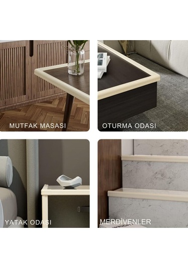 A Kalite 3m Bant 10 Metre 10 Adet Gri Rek Köşe Koruyucu Esnek Ve Yumuşak Kauçuk Kenar Koruyucu 001