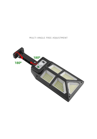 Sones Tg-ty100 196 Led Güneş Enerjili Açık İnsan Vücudu İndüksiyon Duvar Lambası Bahçe Çiti Sokak Lambası