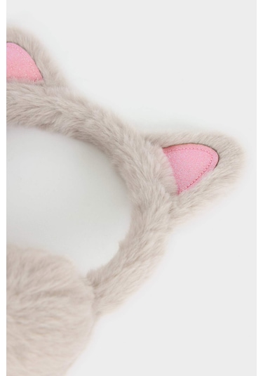 Defacto Kız Çocuk 3d Pelüş Kulaklık A5715a825wngr100 Gri