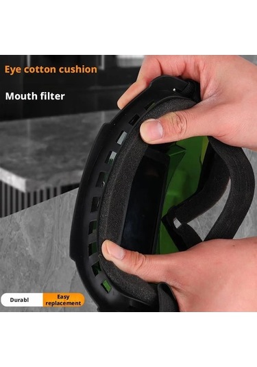 Flybuy Ayrılabilir Kaynakçı Maskesi Otomatik Kararan Gözlük Koruyucu Ekipman A