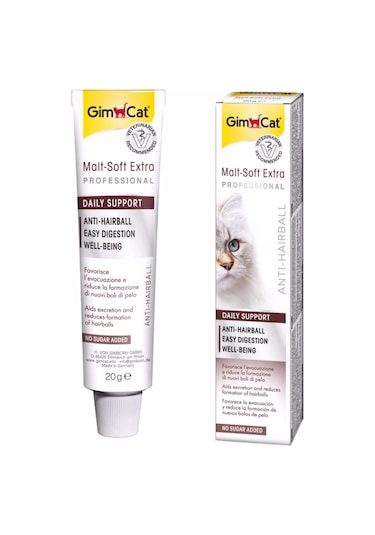 Gimcat Malt-Soft Extra Tüy Yumağı Önleyici Kedi Macunu 20 G