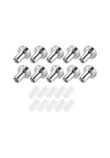 10 Adet Seramik Tüp Kovanları Ve 10 Adet Metal Başlıklı Konnektör Adaptörleri