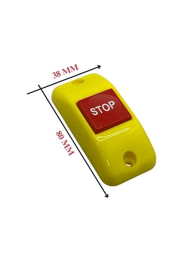 Duracak Stop İkaz Butonu Düz-tavan Tipi Sarı Dik 80 38 Mm Belediye Otobüsü