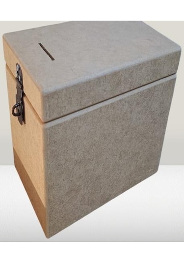Hobi Adn Dekoratif Bahşiş Kutu Ahşap Mdf Ham Cnc Kesim Model El Yapım