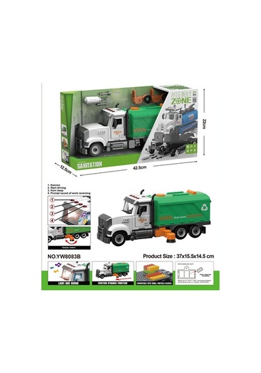 Ceren Ctoys Sesli Işıklı Pilli Sök Tak Yol Temizlik Kamyonu Tw9083b
