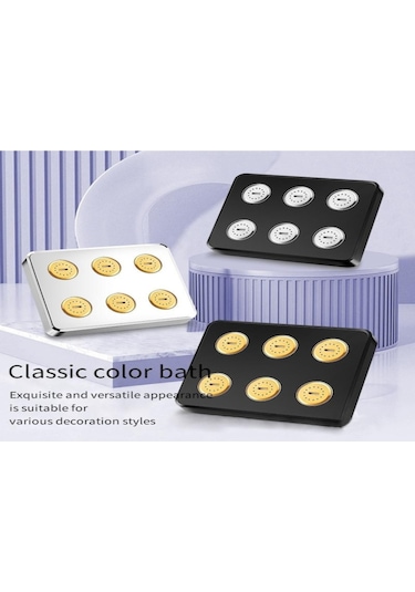 Gajeena Kompakt Yüksek Basınçlı Duş Başlığı - Güçlü Su Akışı & Su Tasarrufu Gümüş