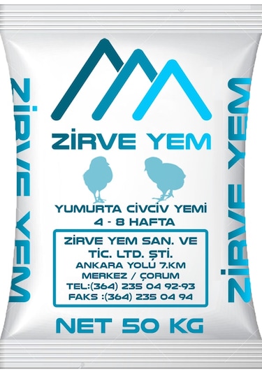 Zirve Yem Yumurta Ci̇vci̇v Yemi̇ Toz 50 KG