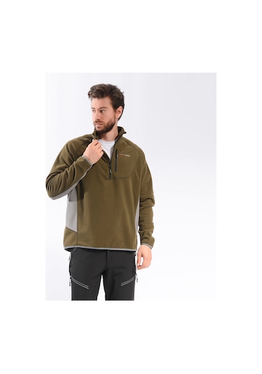 Free Camp Freecamp Man Half Zipper Fleece Polar-haki Haki