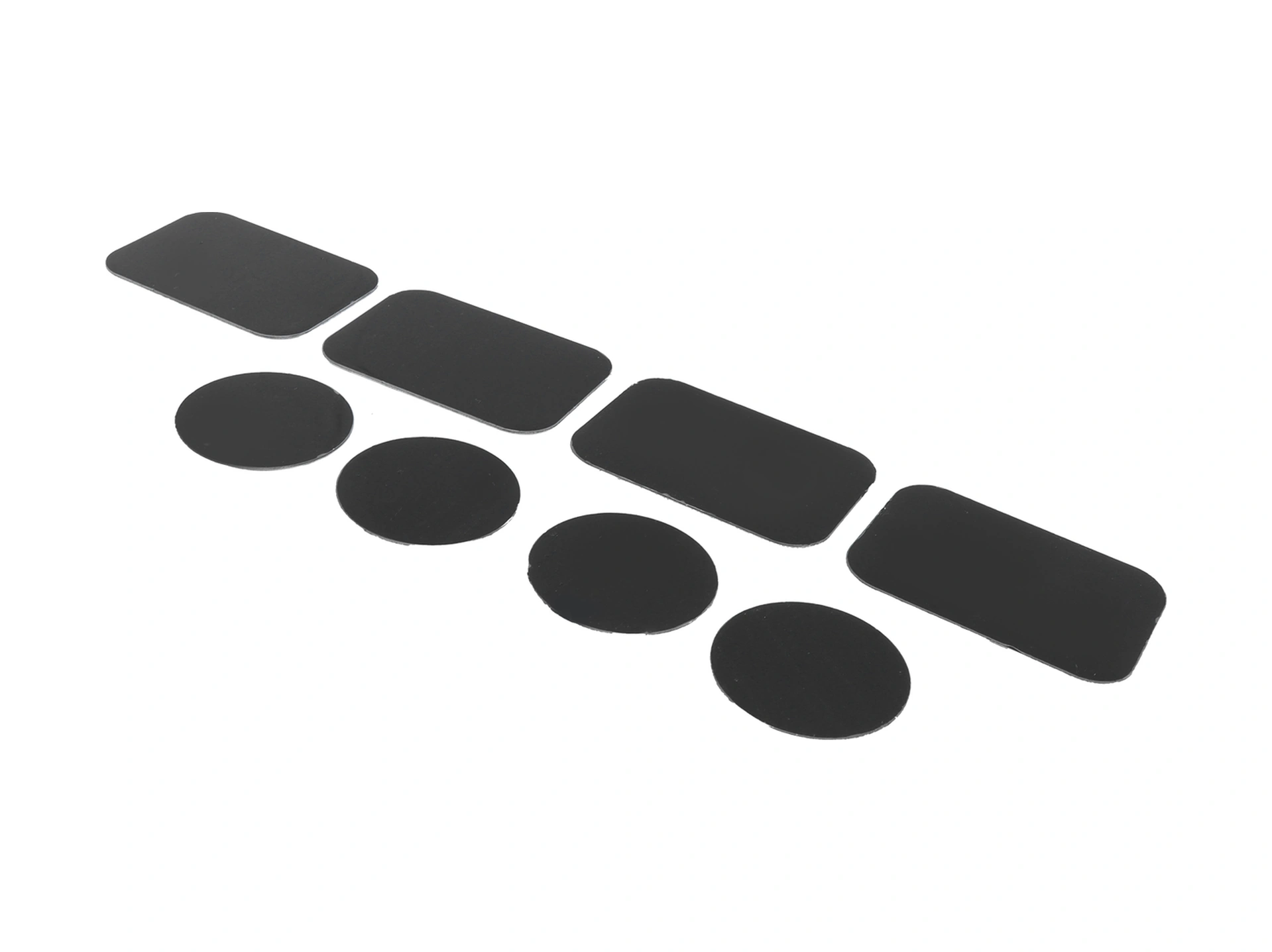 Mufunye 8 Adet Çelik Metal Levha: Akıllı Telefon, Tablet Ve Gps İçin Sabitleyici, Dürtme Engeli, Kolay Kurulum 4 Daire + 4 Dikdörtgen