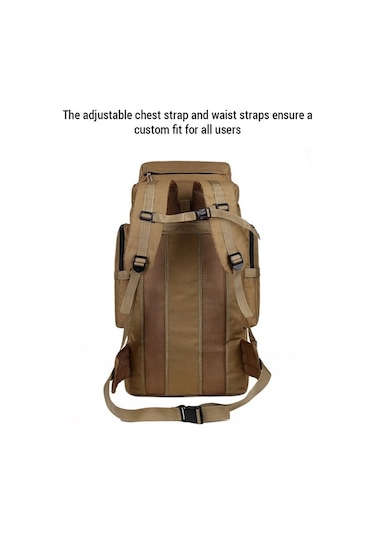 Ebitda Geniş Kapasiteli Kamp Sırt Çantası - Dayanıklı Kumaş Tasarım Çok Renkli Çok Renkli