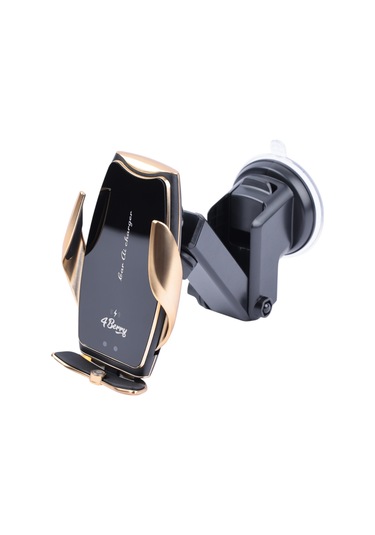 A8g Gold Araç Tutucu 15 W Kablosuz Hızlı Şarj, Otomatik Kıskaçlı Gold