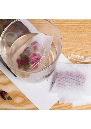 100 Adet Çay Poşetleri Mühürlü Filtre Kağıdı