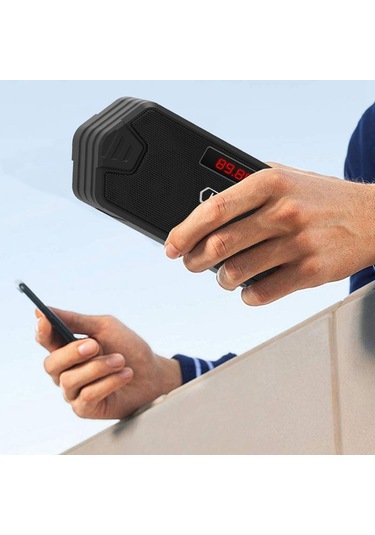 Haf H/F-F216 Subwoofer Anten/Telefon Tutucu FM Radyolu Mini Taşınabilir Kablosuz 5.1 Bluetooth Hoparlör