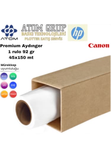 Tomplotter Aydınger Çizim Kağıdı 45x150mt 92 Gr