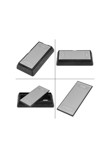 Shineyee Diamond Bıçak Taslağı - 400/1000 Tane İki Yönlü - Silikon Tabanlı Kaymazsız - Metal Tokuş Toplayıcı Oval Delik - Hassas Taslak Ve Cila