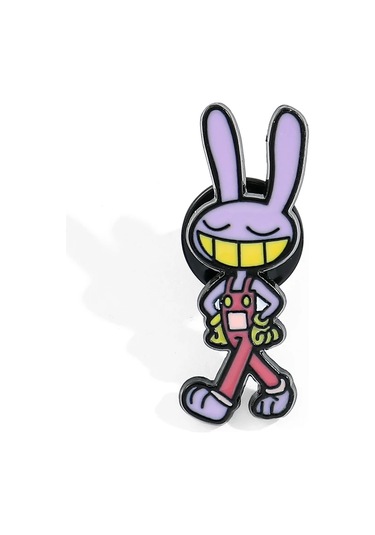 Inanılmaz Dijital Sirk Broşlar Karikatür Pomni Jax Emaye Yaka Iğneler Sirk Gold-color Altın Çok Renkli