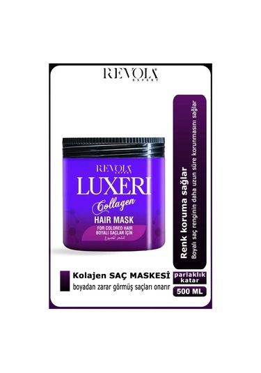 Revola Luxeri Boyalı Saçlar İçin Tuzsuz Saç Maskesi 500 Ml Kolajen