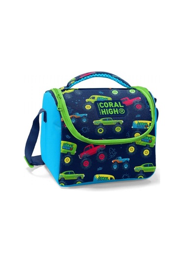 Coral High Erkek Çocuk Beslenme Çantası Lacivert Mavi Yeşil Ara