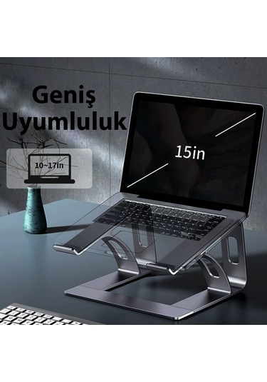 ALLY MC LS653 Premium Ergonomik Alüminyum Laptop-Bilgisayar Stan