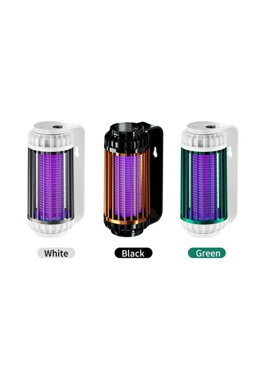 Aubyhe Gri Usb Şarjlı 1200mah Sessiz Elektrikli Mus Derleyici Işık - Duvar/masa Üstü Montajlı, Mus Öldürücü Ve Islak Işık Modu, 2022 Yeni Model