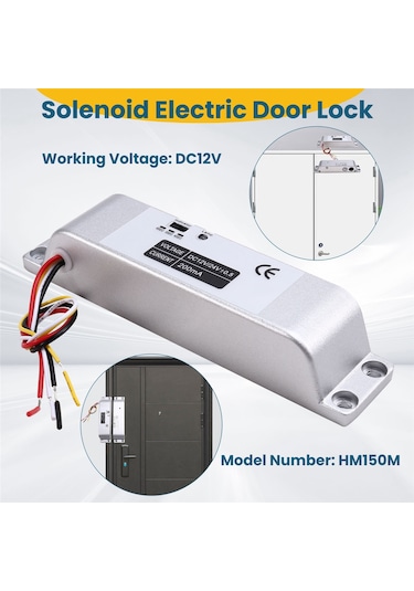 Leasetake Elektrikli Damla Cıvata Kilidi 4 Kablolu Dc12v Elektronik Gömme Kilitler Ahşap Kapı Kilidi Demir Kapı Kilidi