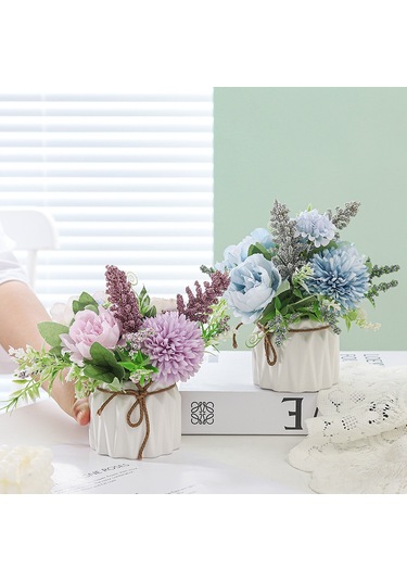 Hangfox Ev Dekorasyonu İçin Yeşil Oksit Sepet Bitkisi, Salon Masaüstü Takımı, Saçma Dokulu Potted Simülasyon Bitkisi