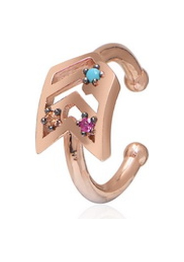 Coşar Silver 925 Ayar Gümüş Küpe Rose